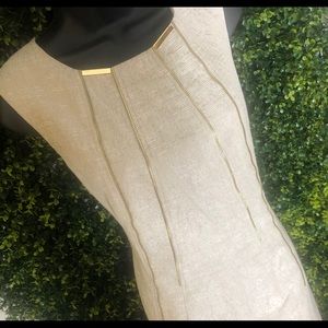 Calvin Klein Dress - Gold/Beige